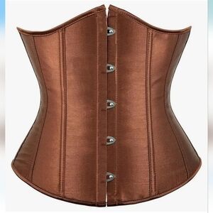 Corset Bustier Satin Top Size S Gothic Lingerie Waist Trainer Festival Coquette